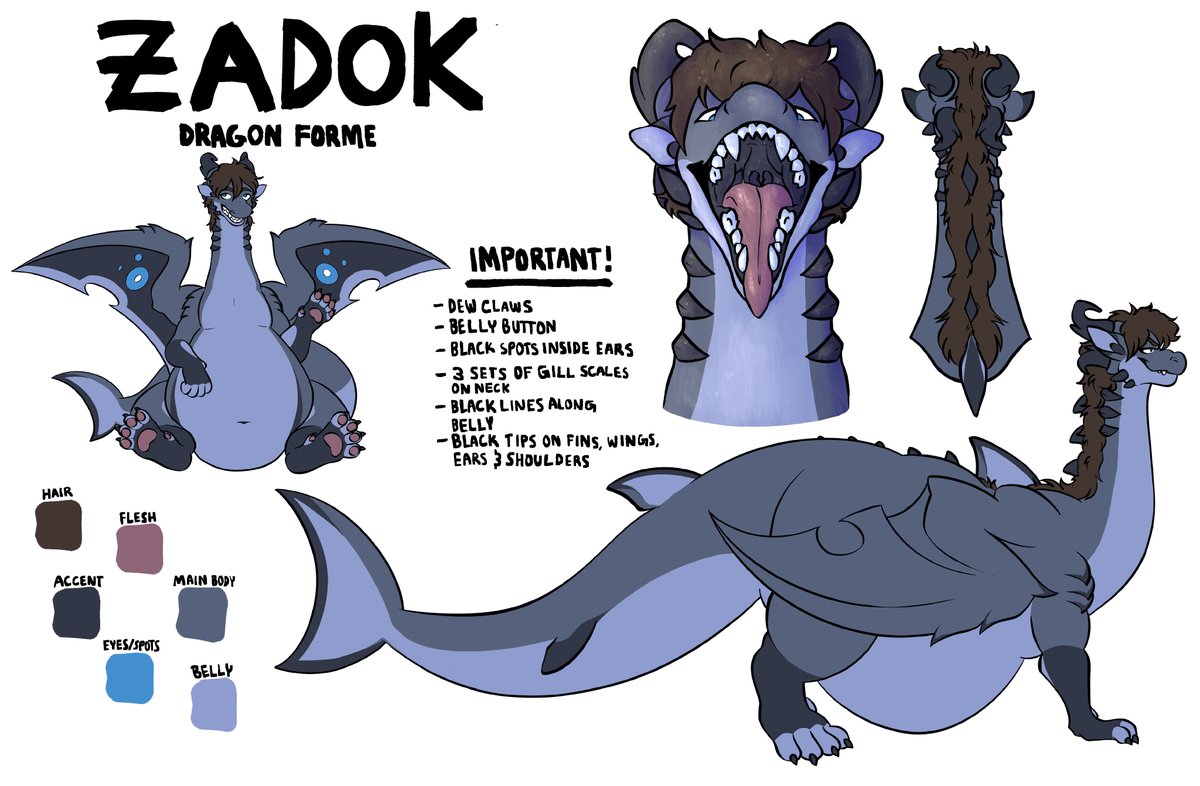 sci_shark's tweet photo. Hello! My name is Zadok and I am a small shark (but sometimes big dragon) currently studying cancer biology and bioinformatics!

I post art I've commissioned, science memes, and student life shenanigans! I hope you enjoy!

🎨 @StagShack, @Orlando_Fox, @chubbyyeen, @Olive_Cow https://t.co/BRGLd2Zoqa
