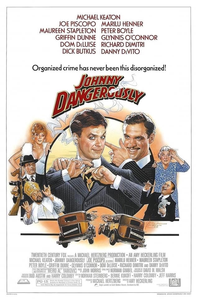 Happy 39th Farging Anniversary to the Michael Keaton Gangster Comedy, 'Johnny Dangerously' 🎂