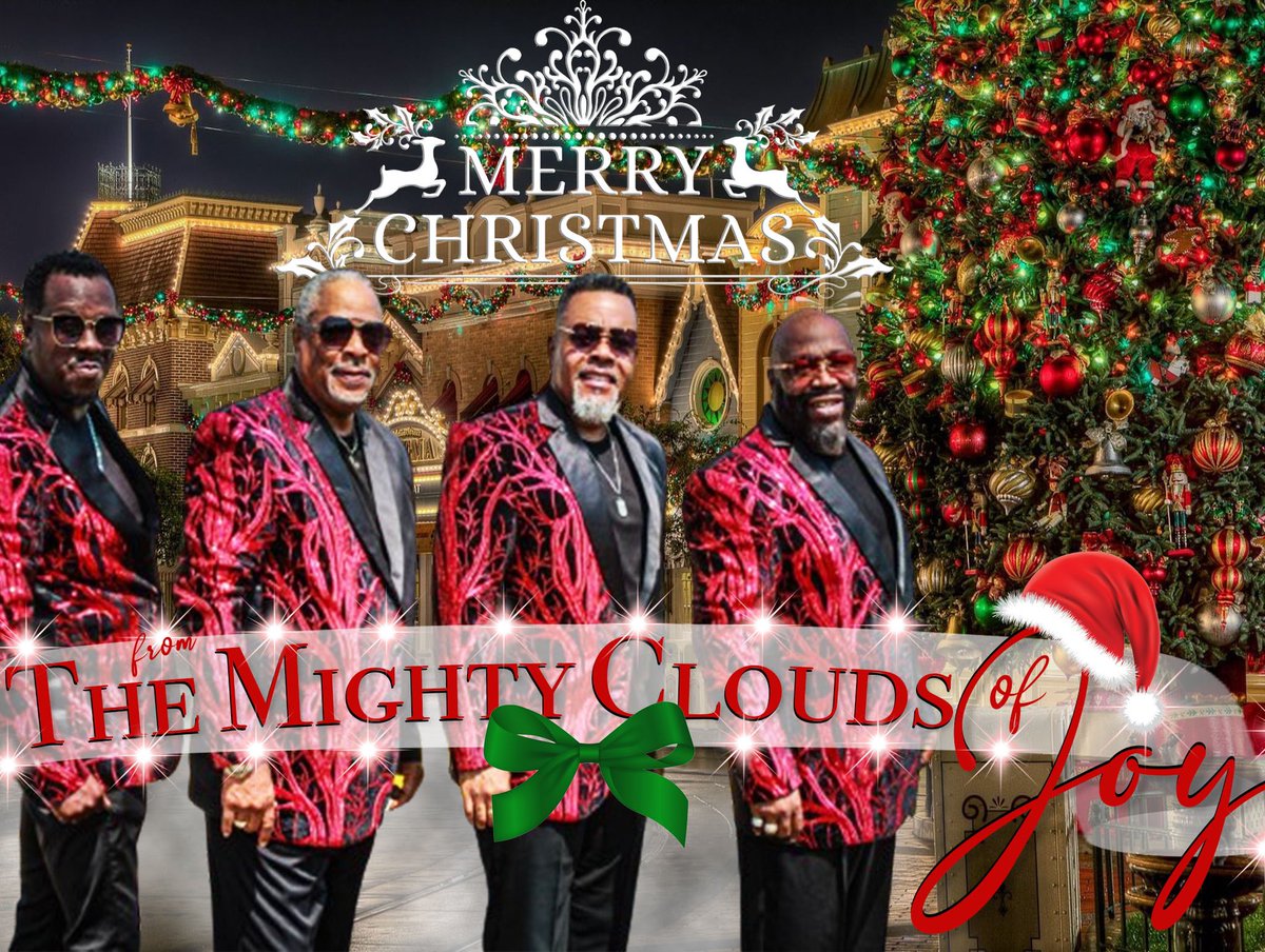 Itsmightyclouds's tweet image. From US to YOU! 🎄Merry Christmas and Happy New Year! 
--The Mighty Clouds of Joy 🎶 
#TheClouds2024 #TheClouds