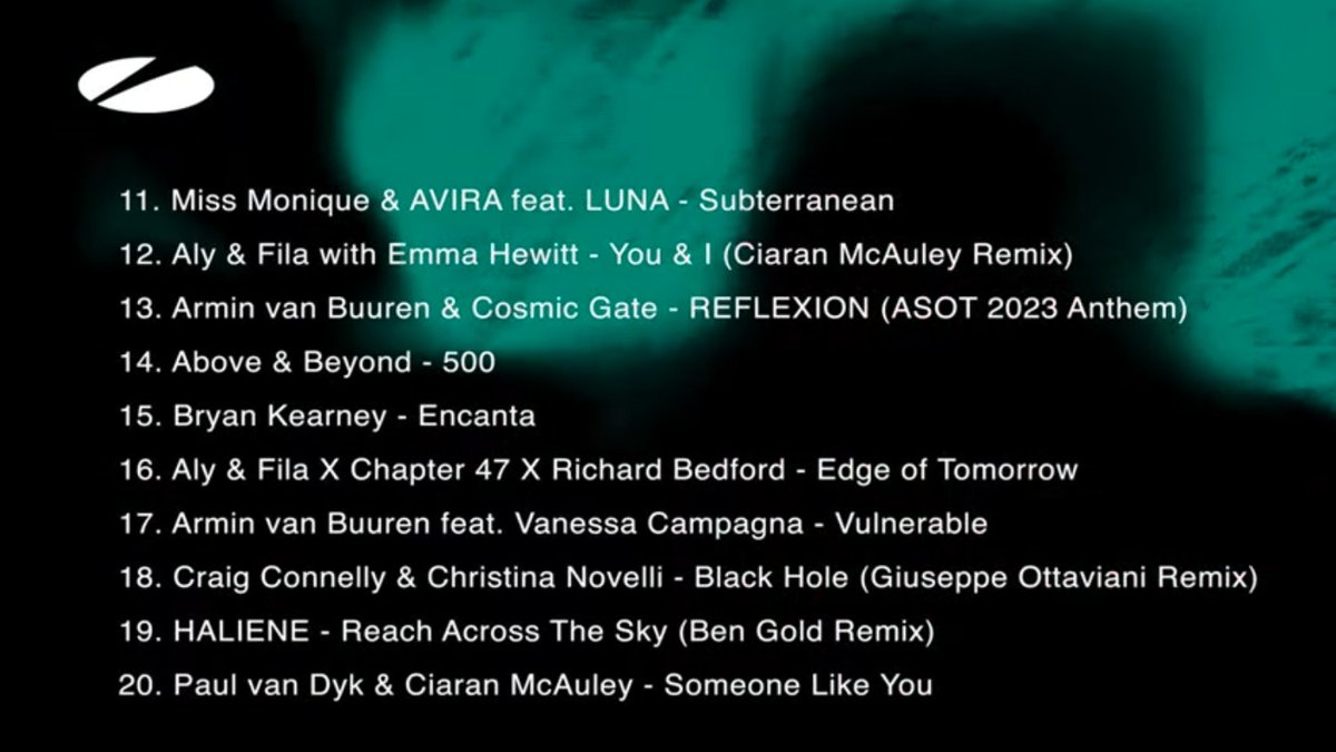 aware_mark's tweet image. Top Tracks from today's ASOT. Merry Christmas!