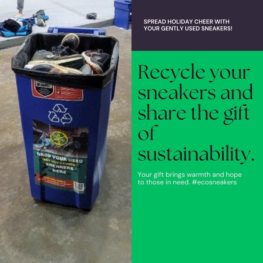 🎁 ’Tis the season of giving!  This holiday, consider donating your gently used sneakers to Eco Sneakers. Your gift brings warmth and hope to those in need. Join us in spreading the holiday spirit of generosity! #HolidayGiving #EcoSneakers #SustainableSeason