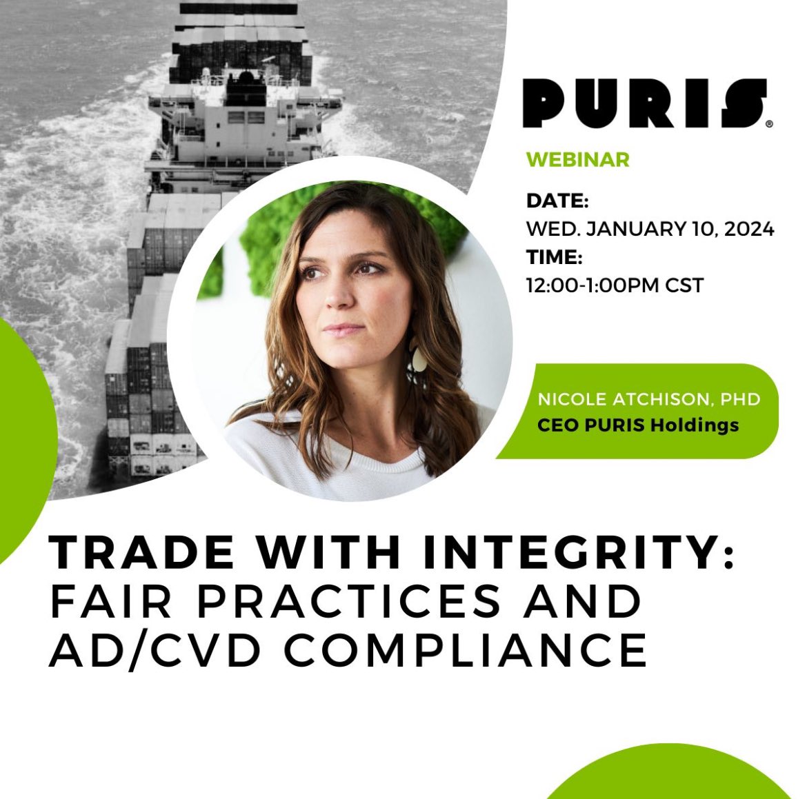 Join us for this webinar to delve into the details of <a href="/PURISfoods/">PURIS</a> Anti-Dumping Countervailing Duty petition, understand the implications for the industry, and explore how ensuring fair practices for American businesses. 

Sign up here: hubs.la/Q02dwDgV0