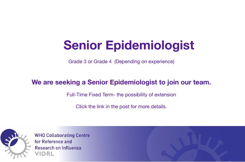 Job Opportunity Alert #seniorepidemiologist #jobalert Please apply on the link below: melbournehealth.mercury.com.au/ViewPosition.a…
