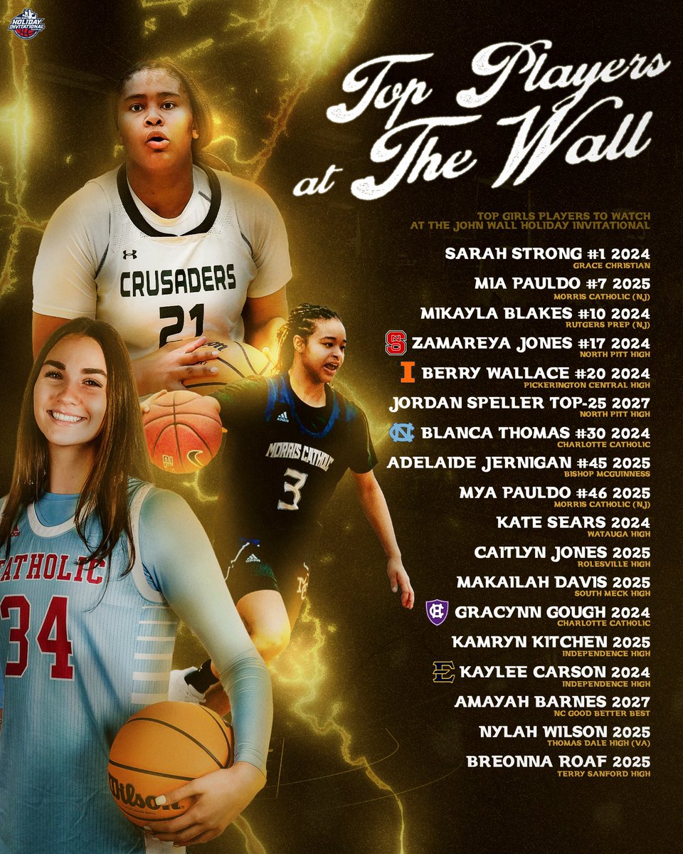 We are bringing in one of the best girl’s fields in TOURNAMENT HISTORY! 🏀 Come join us at Peace University, Dec. 27th-30th as we showcase the #1 Player in the country and NINE top 50 prospects! Let us know who you are most excited to see! ⬇️⬇️⬇️ #TheJohnWall