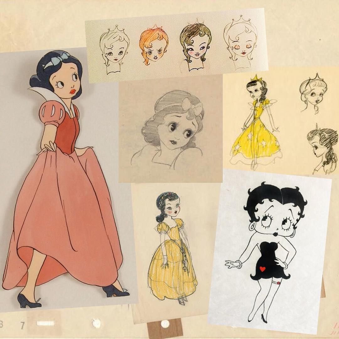 🍎Celebrating Grim Natwick who was the lead animator of ‘Snow White’ and who originally designed Betty Boop at Fleischer Studios🍎 #GrimNatwick #SnowWhite