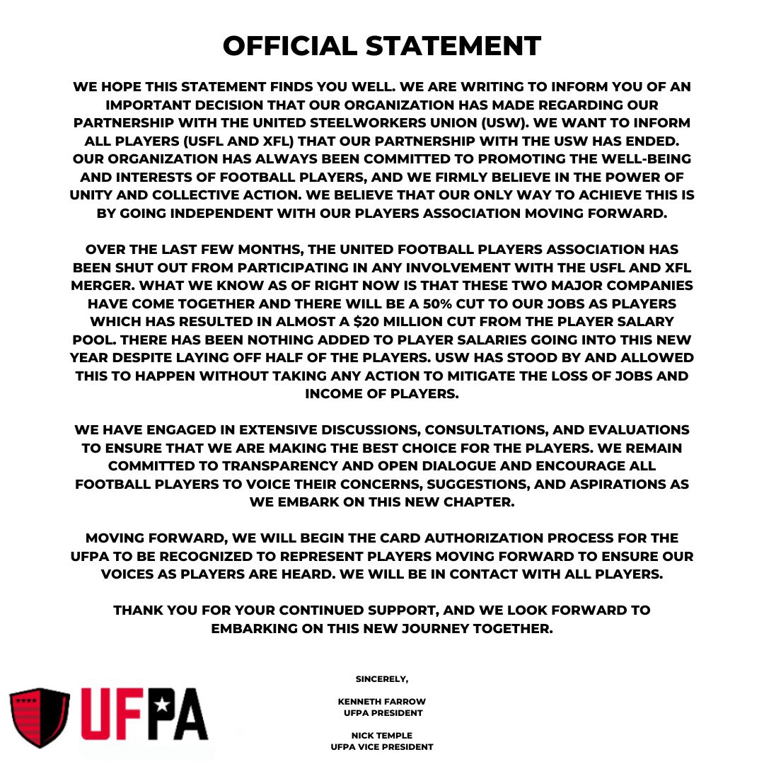 Official Statement