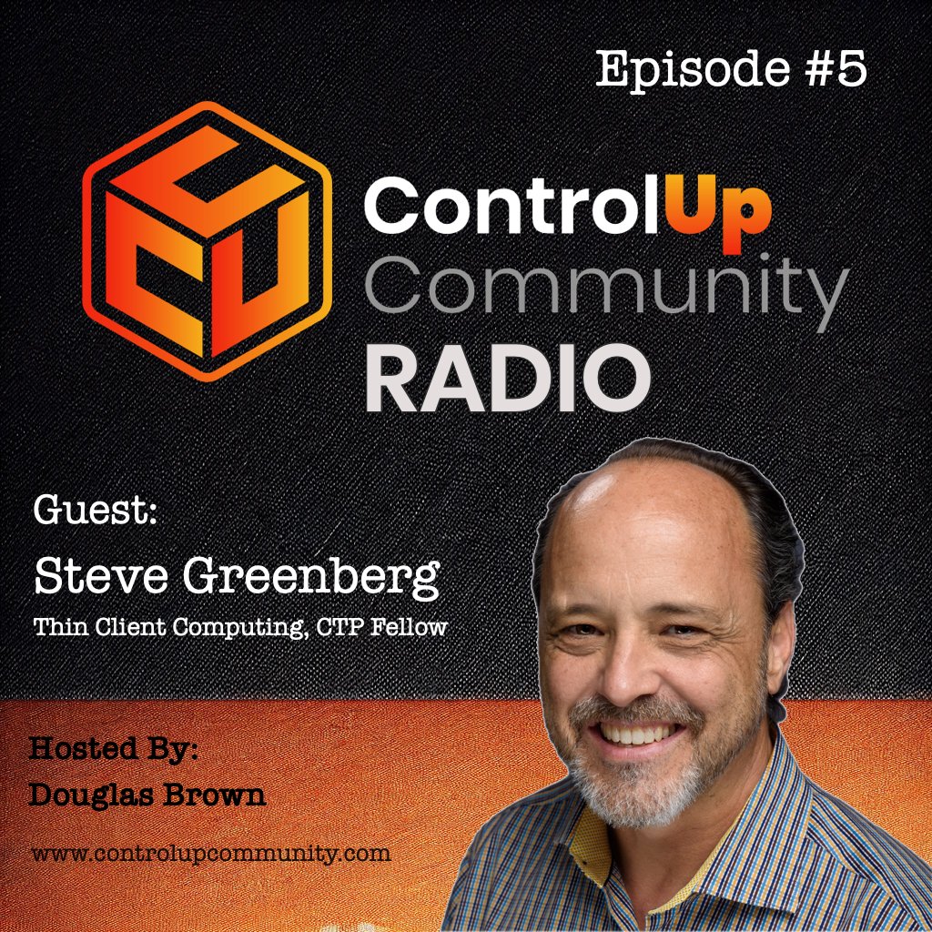 Eric Aguila (@controlup2u) on Twitter photo 🎙️ Tune into the 5th ControlUp Community Radio podcast featuring <a href="/stevegreenberg/">stevegreenberg</a>, founder of Thin Client Computing & EUC Unplugged. Dive into the evolution of the EUC market and discover the uniqueness of EUC Unplugged -- tinyurl.com/37j34n8k
#EUC #DEX #DaaS #Citrix 🎙️ Tune into the 5th ControlUp Community Radio podcast featuring <a href="/stevegreenberg/">stevegreenberg</a>, founder of Thin Client Computing & EUC Unplugged. Dive into the evolution of the EUC market and discover the uniqueness of EUC Unplugged -- tinyurl.com/37j34n8k
#EUC #DEX #DaaS #Citrix