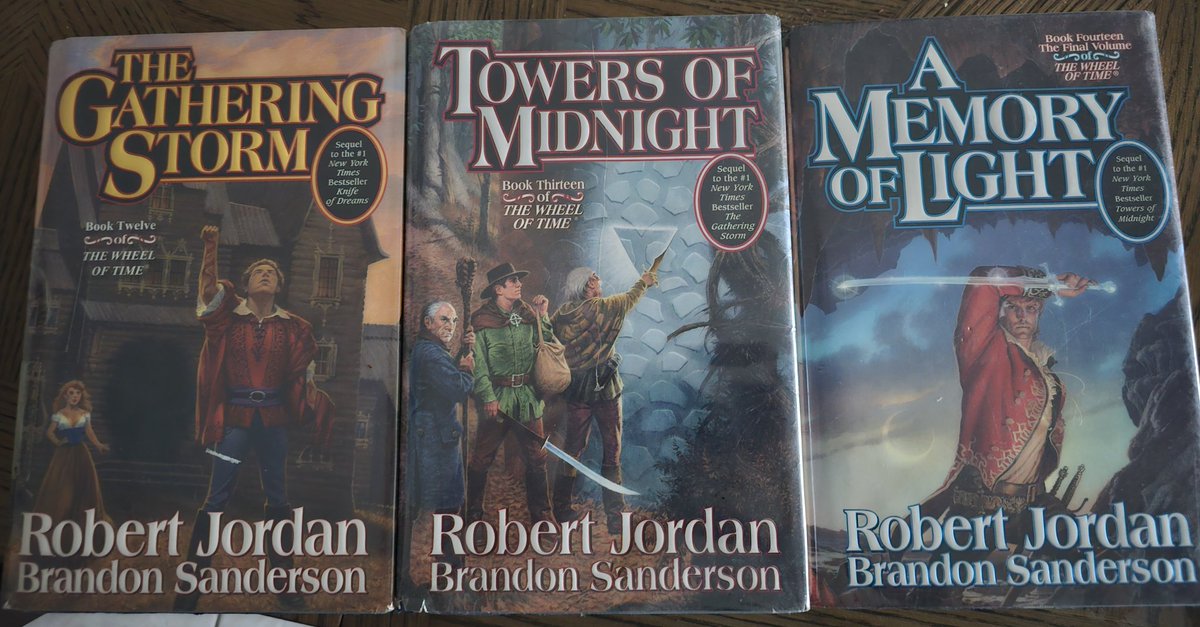 GRRM should probably put Brandon Sanderson on retainer. 😂 

Finally finished this (ty covid number 3). Can't wait to read it again. Right up there with @StephenKing and the Dark Tower series.

#wheeloftime #fantasy #bingereading #darktower #kaisawheel #robertjordan