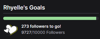 RhyelleDraconis's tweet image. I typically try to not focus on numbers but this is a fun one to see.

Almost to that sweet 10k on Twitch 🥹