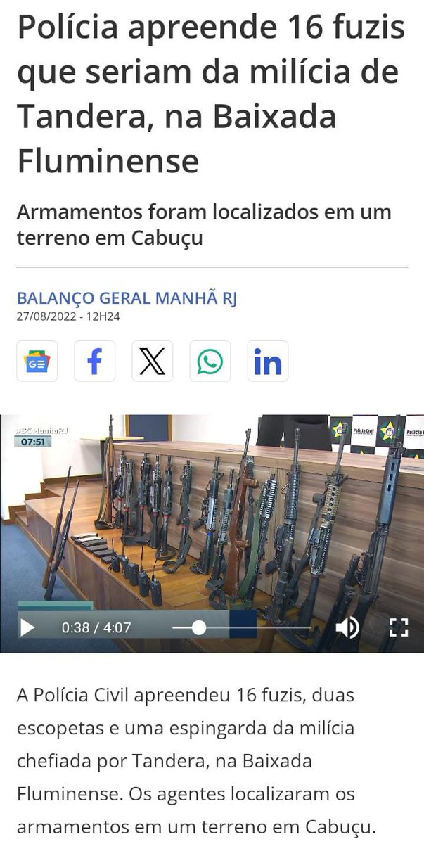 falacomigorj's tweet image. 🚨🚨ATENÇÃO🚨🚨
A realidade é que o batalhão local #27BPM se encontra na mão dos milicianos #JUNINHO #VARÃO #WARLEY #MAGRINHO &amp;amp; #VAGUINHO  isso foi apenas uma resposta montada pelos mesmo igual fizeram na #BAIXADA #FLUMINENSE  após executar o #TANDERA a mesma história se repete..