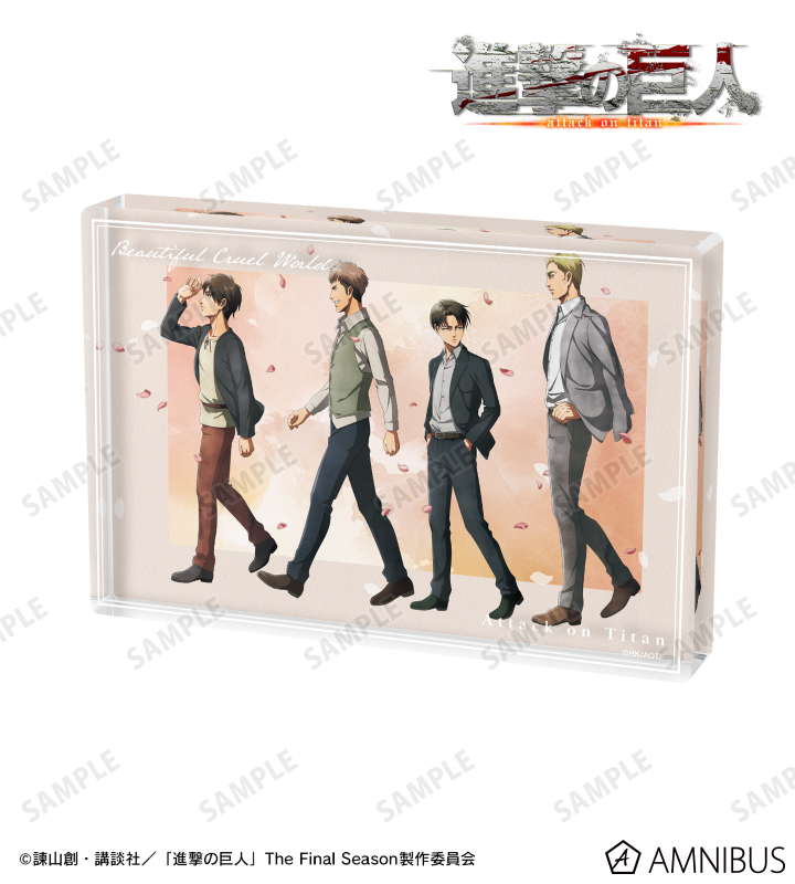 AMNIBUSで予約開始！

進撃の巨人 描き下ろし 歩み・水彩風ver. アクリルブロック

j-hobby.net/amn/1018072.ht…