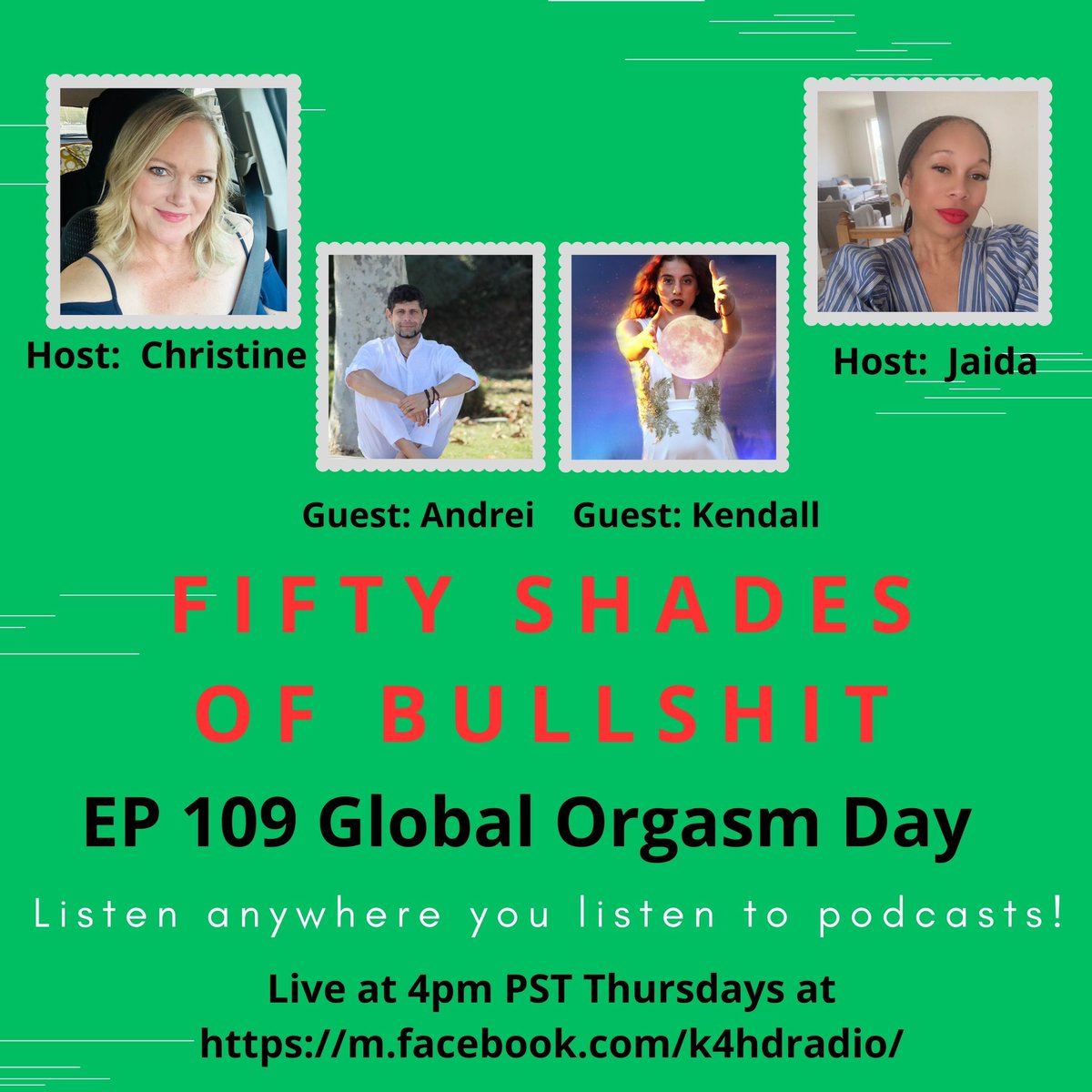 Had so much fun on the Fifty Shades of Bullshyt podcast today discussing the #Solstice, #SexMagic, and #GlobalOrgasmDay!  Catch the replay at facebook.com/k4hdradio

#Magick #Witchcraft #Tantra #Tantric #SexPriestess #DivineFeminine #RoseCodes #SacredSexuality #Sexvangelical