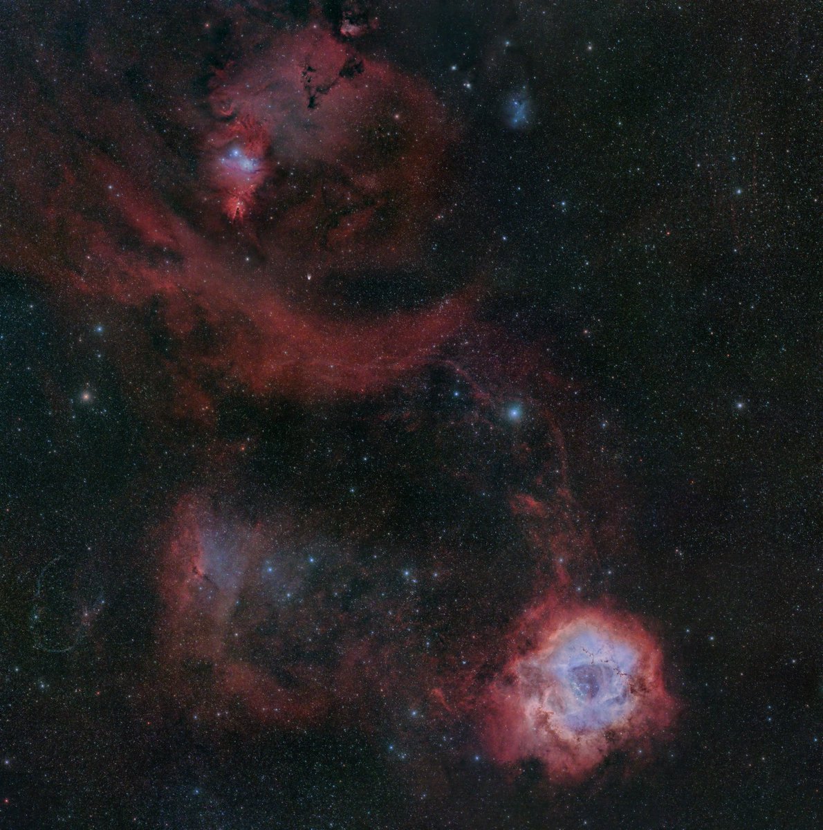 Khan Muhammad (@mz_pti) on Twitter photo <a href="/fasc1nate/">Fascinating</a> Last night I captured a 130 megapixel photo of the Rosette nebula and the surround space.
This was intended to just be an equipment test, but I thought you would appreciate the view.
This area occupies about 10 full moons worth of space in the sky, but is too faint to see. <a href="/fasc1nate/">Fascinating</a> Last night I captured a 130 megapixel photo of the Rosette nebula and the surround space.
This was intended to just be an equipment test, but I thought you would appreciate the view.
This area occupies about 10 full moons worth of space in the sky, but is too faint to see.