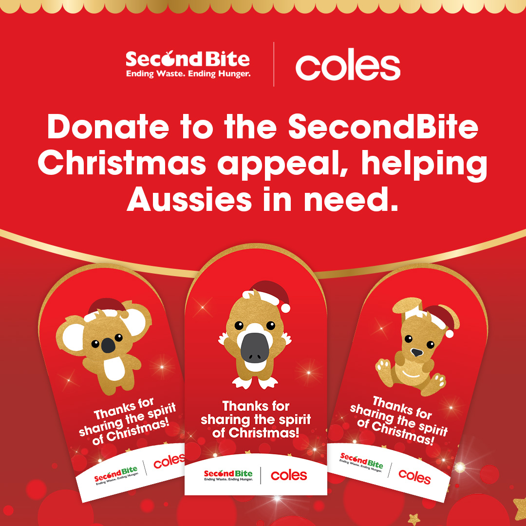 We're entering the last weekend of our @Coles Christmas Appeal, and we are blown away by your generosity so far! ✨You have until 24th of Dec to pick up a $2 donation card and support hungry Australians these holidays. Thank you for your support. 🎄