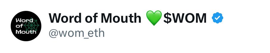 wom_eth's tweet image. Add 💚$Wom to ur twitter name gets 15% boost