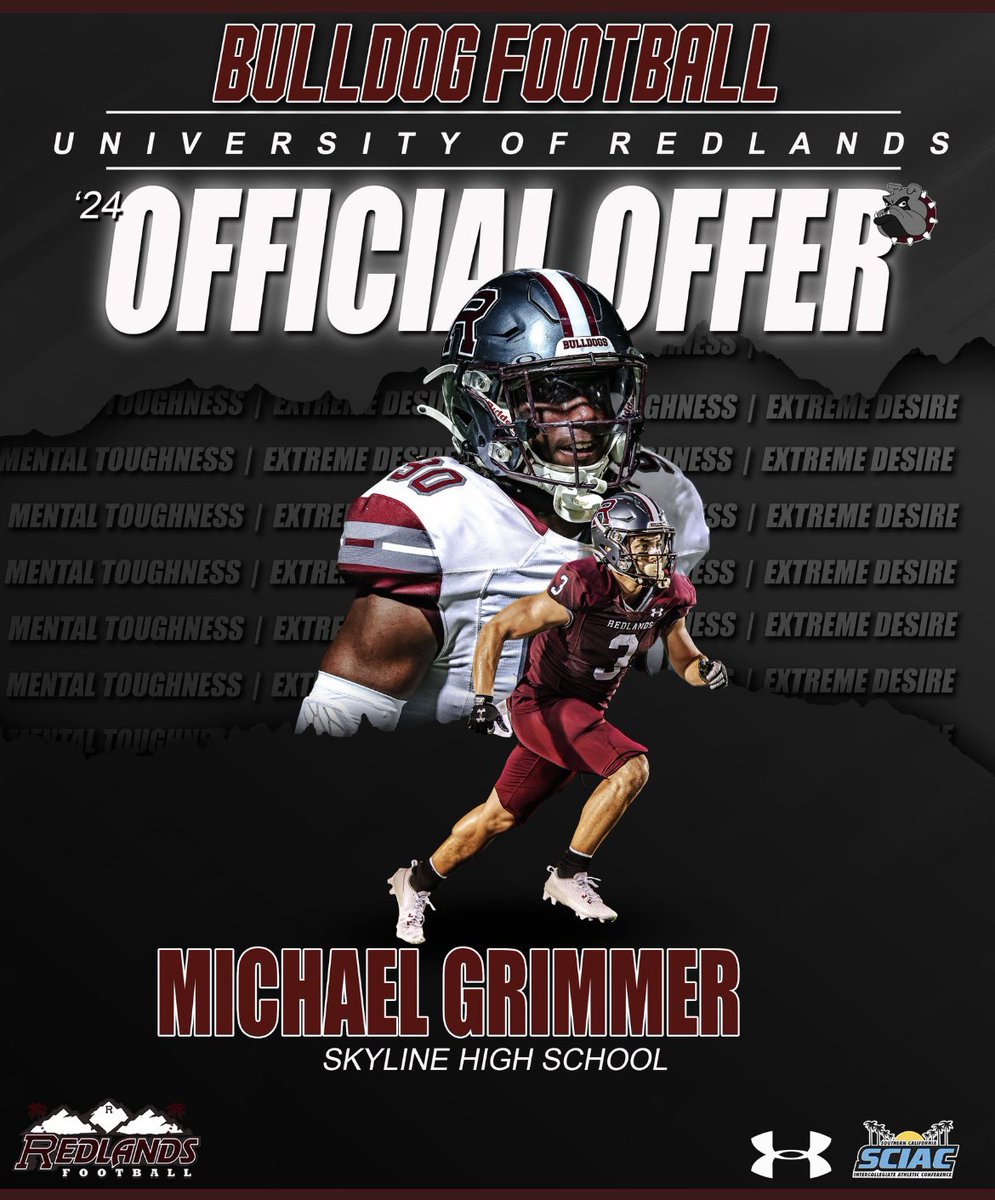 After a great conversation with <a href="/UR_CoachGood/">Jim Good</a> Im super excited to have received an offer from the University of Redlands!!!