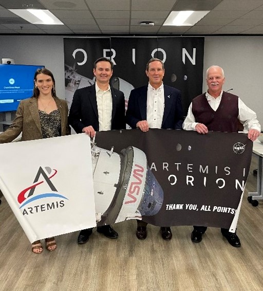 AllPointsLLC's tweet image. Congratulations to All Points Artemis I team members and VP &amp;amp; General Manager Kevin Repa honored at the joint NASA / Lockheed Martin recognition event this week! #NASA #LMSpace
