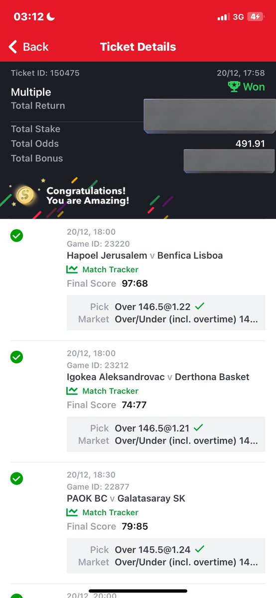 490 odd BOOM 💥 💥 @THELIBRACHILD1 @SHLTIP @Ekitipikin @Emmanuel_Tips @BOOMBET201 I would appreciate if I can get a repost, I did it on my own, I’m so happy, I’m upcoming punter make una join me celebrate 🤍