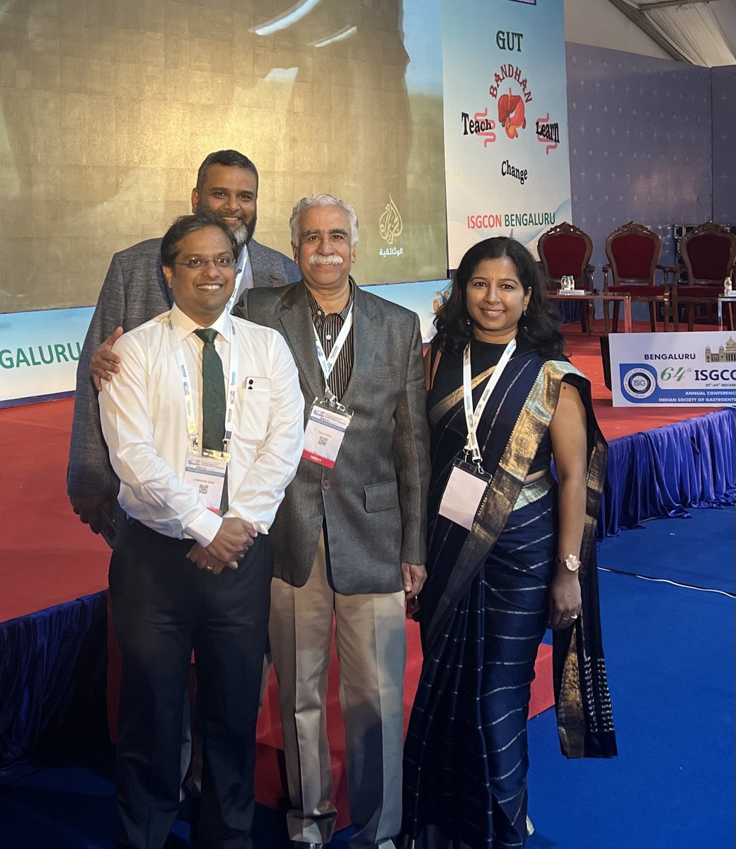 What a delightful moment. All 3 of the pioneers in Intestinal ultrasound Pradeep, Kayal and Harshad Joshi are faculty for the symposium on IUS. All of them spent their formative years in our unit and grew to be IBD experts <a href="/Kayalvn/">Kayal Vizhi</a> <a href="/drkrpradeep/">Pradeep K Ramaswamy</a> <a href="/nagar_anu1972/">anupama</a> <a href="/ibd_india/">IBD India</a> <a href="/IBDMD/">David T. Rubin, MD</a>