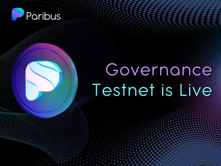 ✨ @Paribus_io Governance Testnet is now live! ✨ #Paribus is cross-chain borrowing and lending protocol for #NFTs, liquidity positions, and synthetic assets, building for the @Cardano blockchain. 🔽 VISIT governance.testnet.paribus.io #Definews $PBX