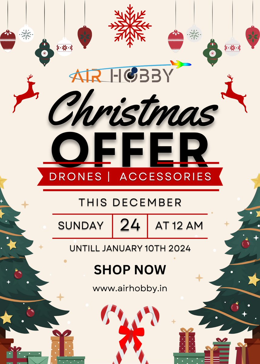 🎄✨ Unwrap the Magic of Christmas with Our Drone Deals! 🚁🎁 Explore the skies and capture the holiday moments like never before! 📸✈️
#DroneDeals #ChristmasSpecial #SkyHighSavings
#CaptureTheMagic #TechieChristmas #InnovationUnderTheTree
#AerialAdventures #GiftsThatFly