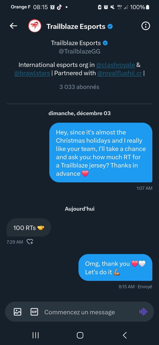 Please everyone RT and share ❤️
100 RT for a @TrailblazeGG jersey 😼