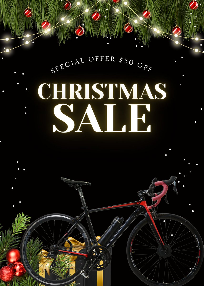 Only 4 days left until the big day! Make your #Christmas wishes come true with our #ebike kits.🌟📷 #whatsapp :+86 199 7018 0785 
#email : miya@lvbu.tech 
#eBike #eBikes #PowerYourLife #lvbu #ChristmasRides #ElectricAssistKit #bikelove #cycling #MagicalRides #ElectricBikeUpgrade