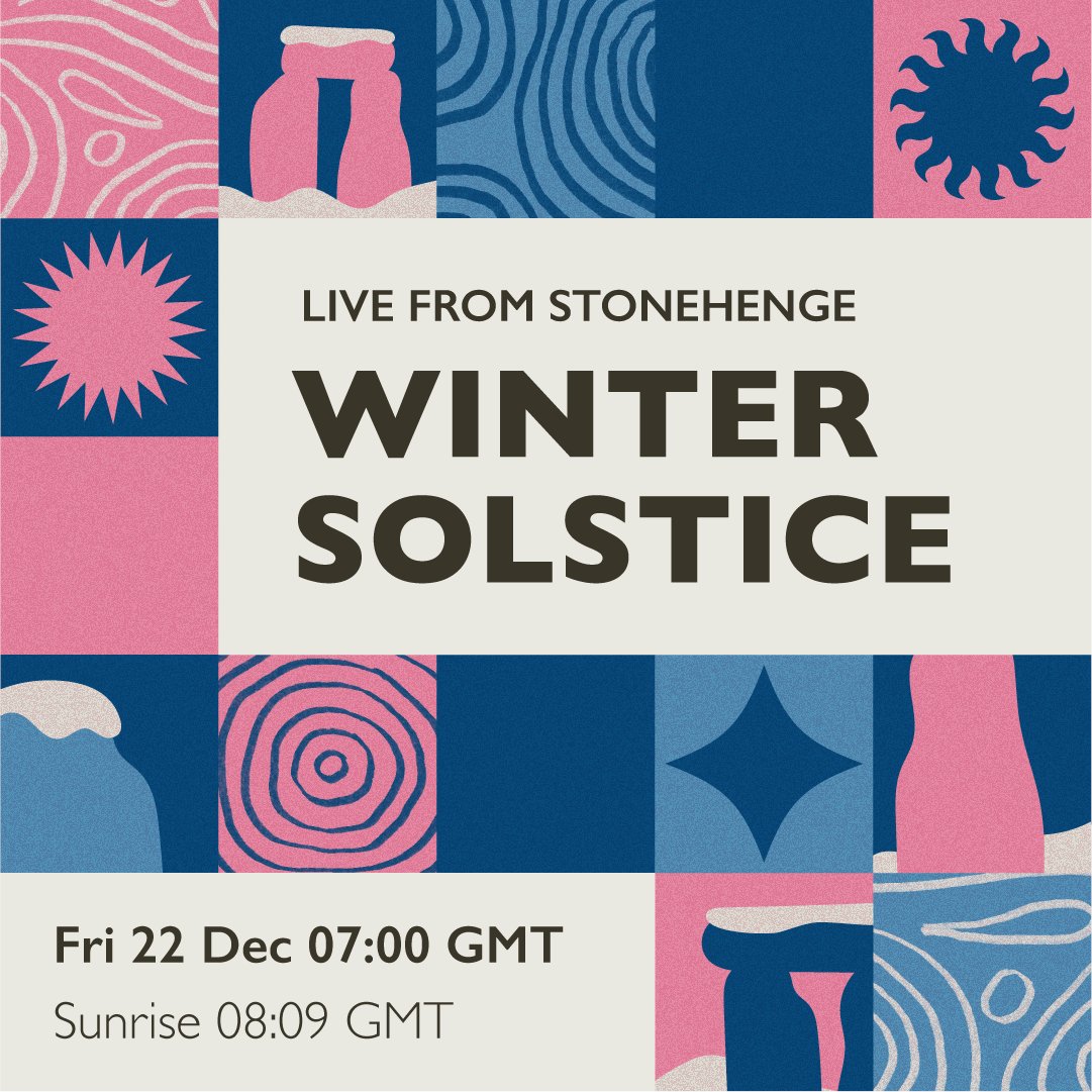 Tune in to our live stream of the Winter Solstice sunrise at Stonehenge. ☀️ 📹 Watch on Facebook ➡️ bit.ly/3RqzIXu Watch on YouTube ➡️ bit.ly/41zYI37