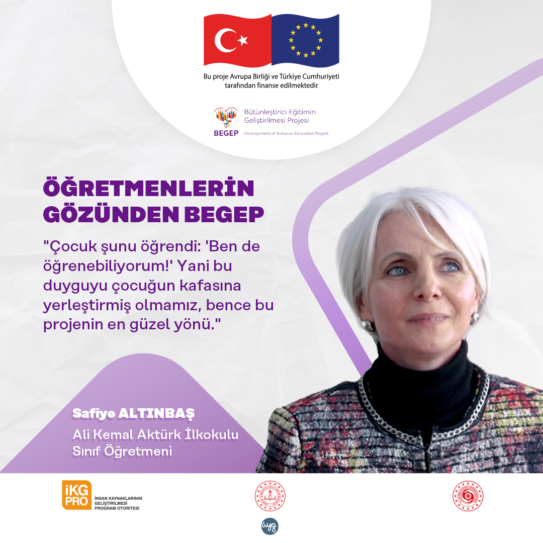 Öğretmenlerin Gözünden BEGEP/ Safiye ALTINBAŞ

#FarklılıklarımızlaBirBütünüz

<a href="/IKGPRO/">İKG PRO</a> <a href="/tcmeb/">Millî Eğitim Bakanlığı</a> <a href="/EUDelegationTur/">AB Türkiye Delegasyonu🇪🇺EU Delegation to Türkiye</a> <a href="/WygTurkiye/">WYG Türkiye</a> <a href="/MebOrgm/">Özel Eğitim ve Rehberlik Hiz. Genel Müdürlüğü</a>