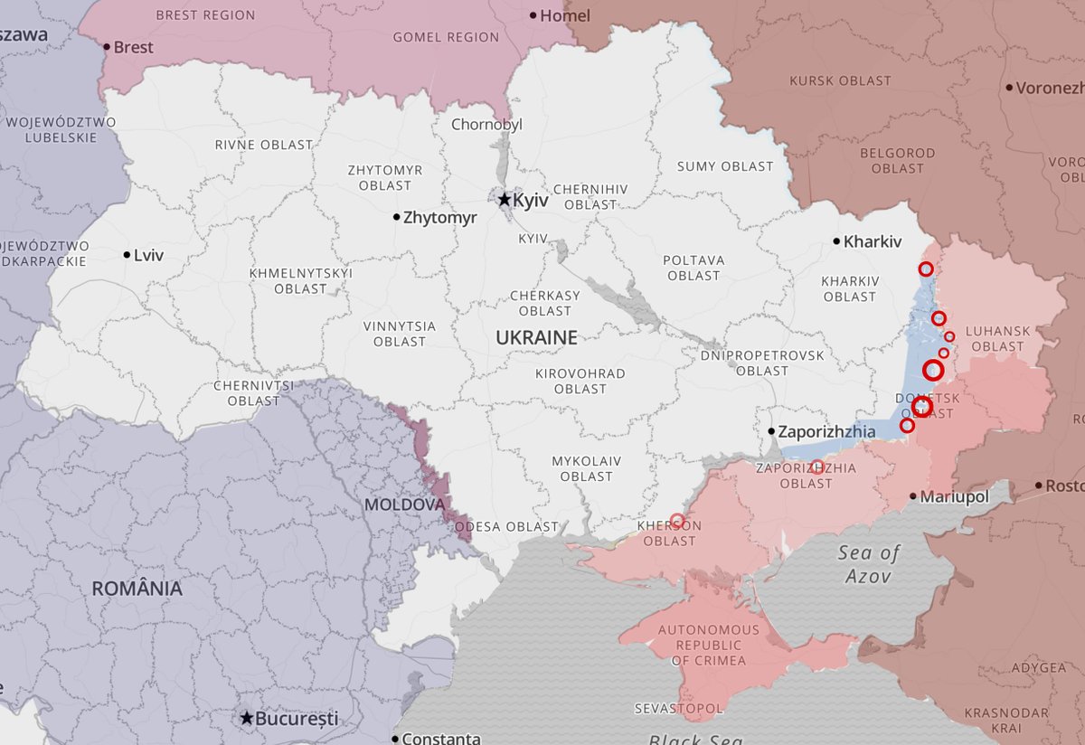 Russland gewinnt die Initiative zurück und greift im Nordosten und im Osten an. Die Ukraine geht zu strategischer Verteidigung über, organisiert sich um und muss knappe Ressourcen managen. Wie ist die Lage und was wird gebraucht? 🧵