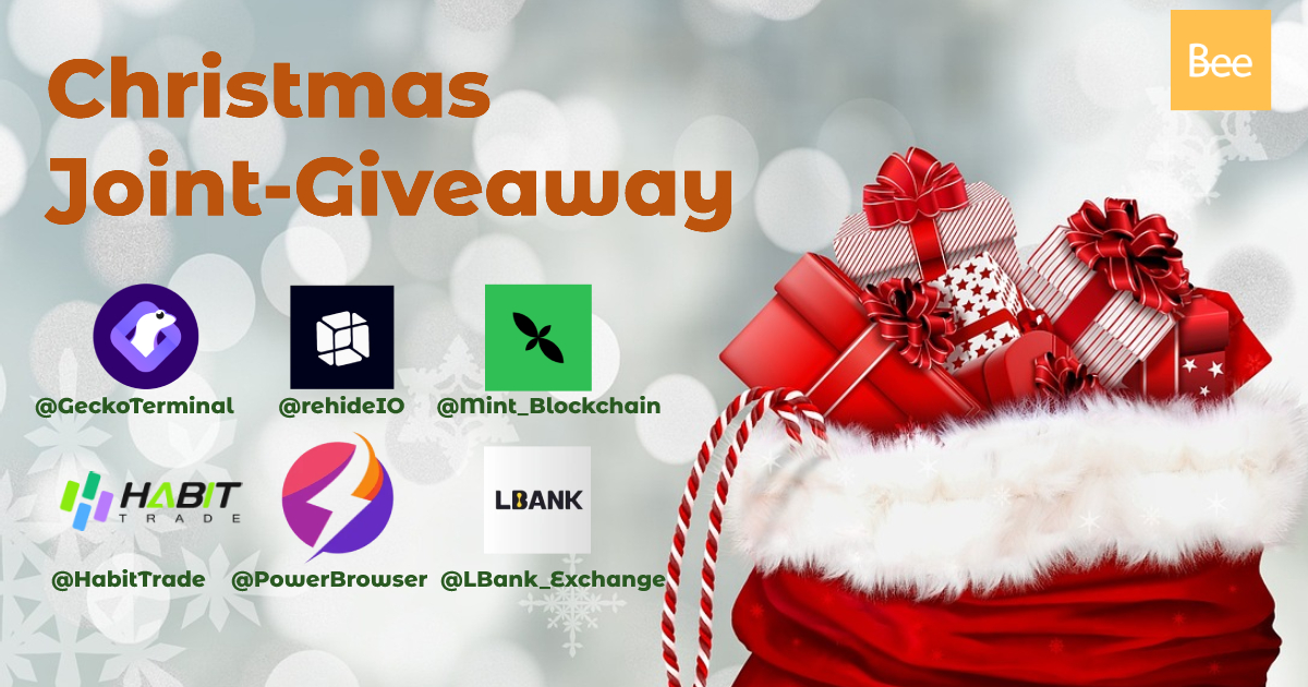 Beenetworkintl's tweet image. 🎄 Beelievers, it&apos;s Christmas🎄
⚡️$2,400 joint giveaway by Bee Network &amp;amp; Ecosystem partners is here. Go grab your rewards ASAP! ⚡️

🎅Gathering the Bee Power, let&apos;s see how energetic our community could be!

🥇Prize: 
$2,400 USDT in total, 200 coins/winner, 1,200 winners…