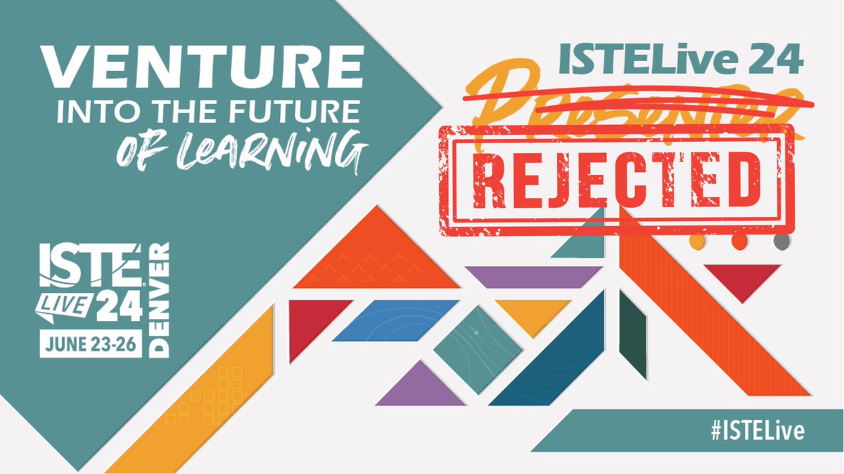 Alrighty folks, they're back! It's time for... #ISTERejects - the hilarious sharing of absurd sessions you WANTED to get past the committee, but didn't quite pull it off. Let's hear em, #ISTELive & #ISTE24 & ISTE2024 folks.