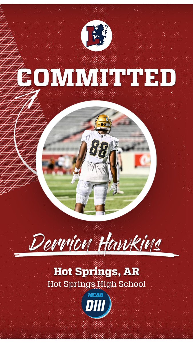 Derrion (@dhawk_88) on Twitter photo After a lot of talking with my family and coach’s I am proud to say I’m committed to <a href="/_Lyon_Football/">Lyon Scots Football</a> <a href="/LyonHBC/">Chris Douglas 🏈</a> <a href="/CoachLawhorn/">Will Lawhorn</a> <a href="/CoachMoneagle/">Kenny Moneagle</a> <a href="/CoachDBurnett/">Darrell Burnett</a> <a href="/HotSpringsFB/">Hot Springs Football</a> <a href="/CoachWhitmore/">AJ Whitmore</a> <a href="/CoachBHembree/">Brian Hembree</a> After a lot of talking with my family and coach’s I am proud to say I’m committed to <a href="/_Lyon_Football/">Lyon Scots Football</a> <a href="/LyonHBC/">Chris Douglas 🏈</a> <a href="/CoachLawhorn/">Will Lawhorn</a> <a href="/CoachMoneagle/">Kenny Moneagle</a> <a href="/CoachDBurnett/">Darrell Burnett</a> <a href="/HotSpringsFB/">Hot Springs Football</a> <a href="/CoachWhitmore/">AJ Whitmore</a> <a href="/CoachBHembree/">Brian Hembree</a>