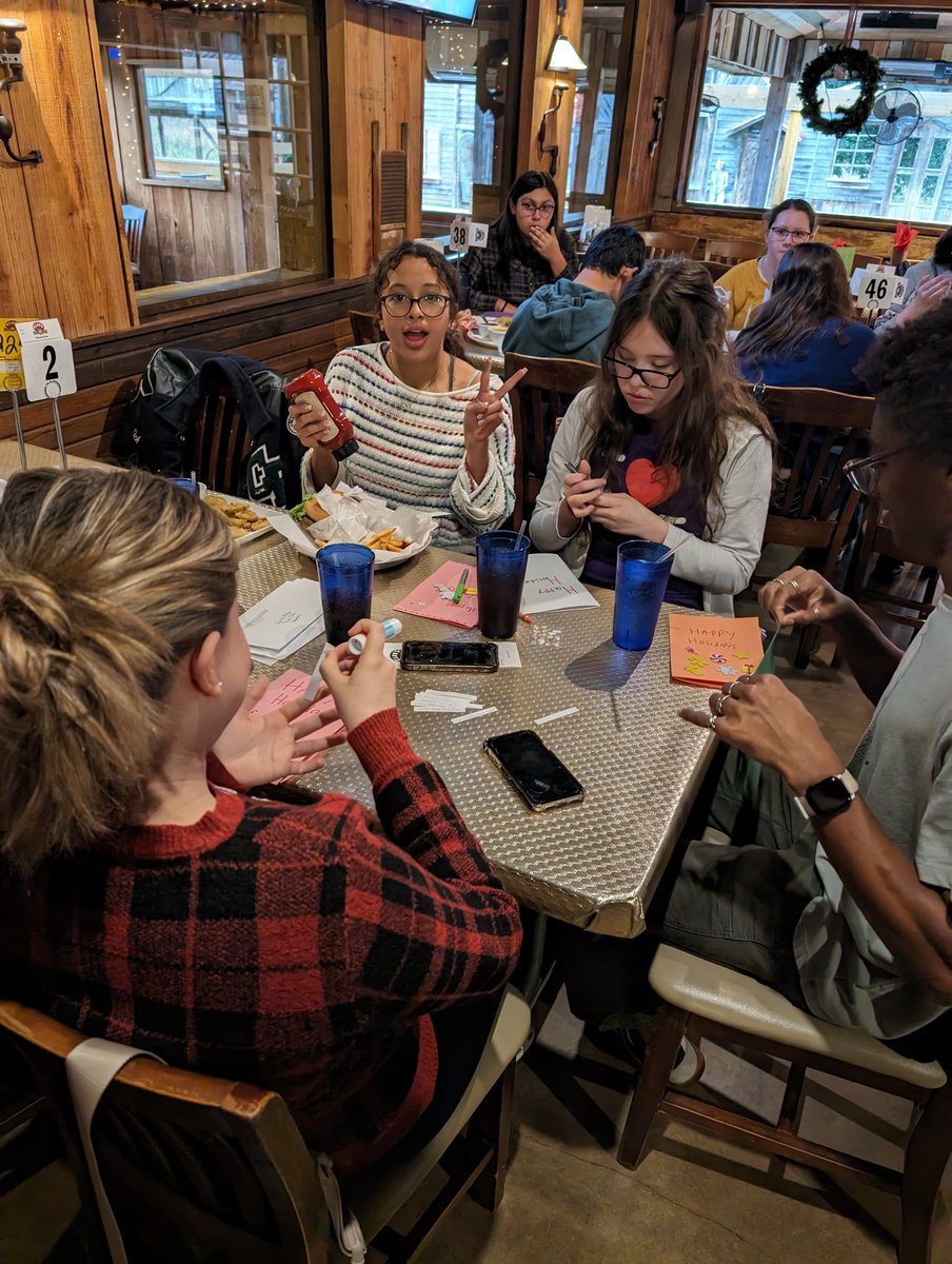 Our team had our holiday party at Clay's tonight, and we not only had a killer white elephant sock exchange, but we made over 100 holiday cards for @TexasChildrens ! Happy holidays to everyone! #RamPride #ProveThemWrong #Serve @CFISDAthletics @CFISDAquatics @CypressRidgeHS