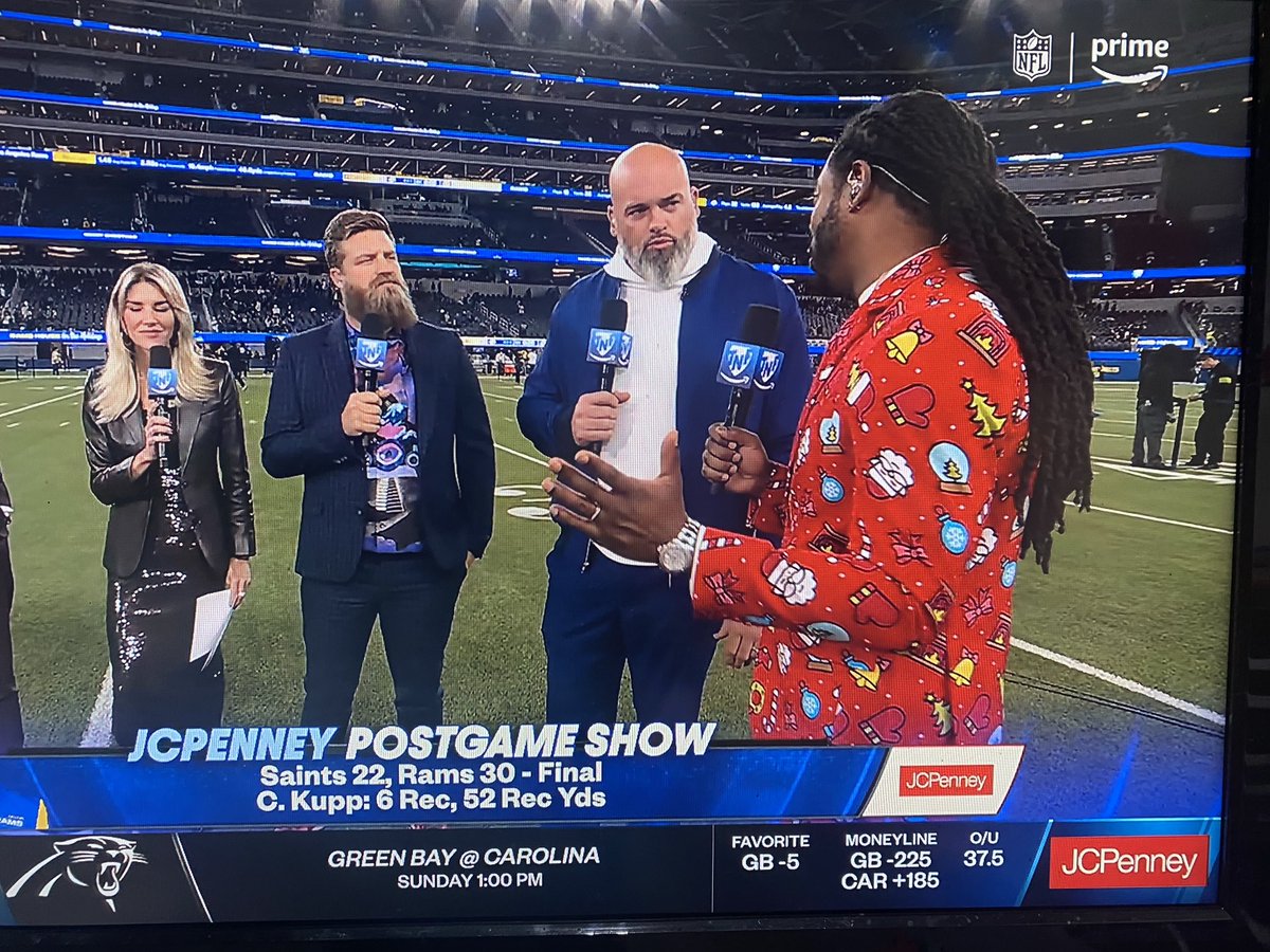 Kinda mindblowing how JCPenney, the brick-and-mortarest retailer than ever existed, is a sponsor for *Amazon’s* weekly sports show