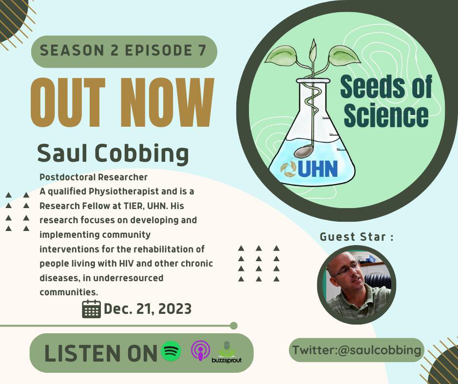 Seeds of Science (@seedsofscipod) on Twitter photo Episode 7, the grand finale of Season 2, is here! 🚀 Join <a href="/EP_Mills/">Emily Mills</a> and <a href="/saulcobbing/">Saul Cobbing</a> for a captivating discussion. Saul, a post-doc and qualified Physiotherapist, unvails insights into his research and life journey. Dive into this remarkable episode! 🔍
uhntrainees.ca/trainee/seeds-… Episode 7, the grand finale of Season 2, is here! 🚀 Join <a href="/EP_Mills/">Emily Mills</a> and <a href="/saulcobbing/">Saul Cobbing</a> for a captivating discussion. Saul, a post-doc and qualified Physiotherapist, unvails insights into his research and life journey. Dive into this remarkable episode! 🔍
uhntrainees.ca/trainee/seeds-…