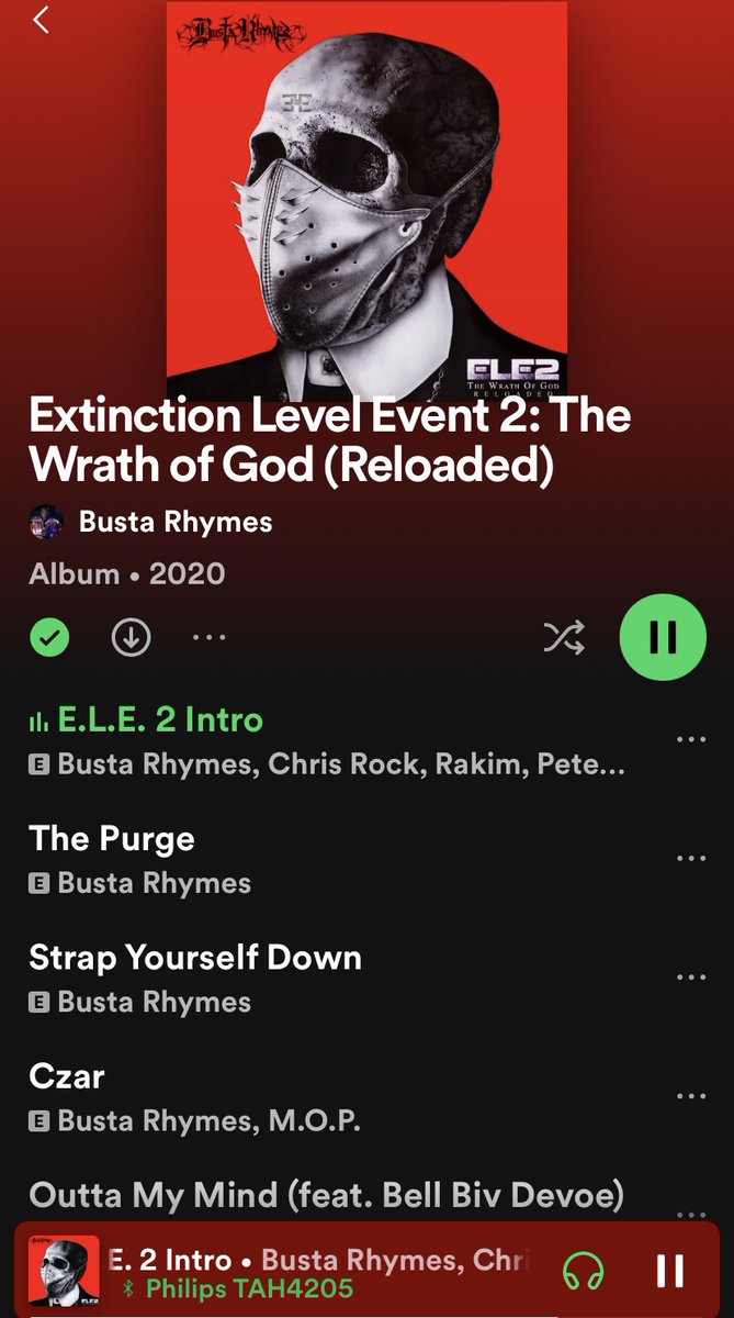 LikeIsNas's tweet image. #Streaming @BustaRhymes #ELE2 I love that #Illmatic piano on the intro.