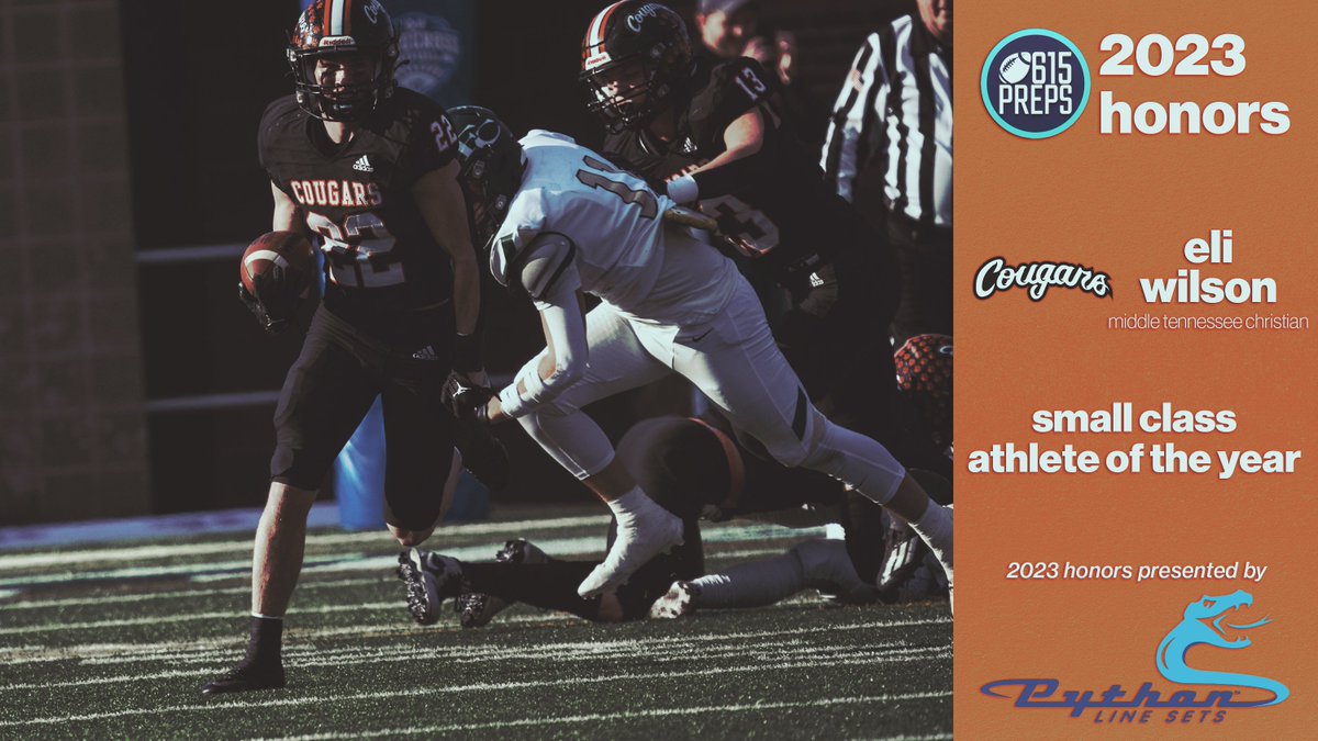 615 Preps (@615preps) on Twitter photo Middle Tennessee Christian's Eli Wilson (<a href="/eliwilson_22/">eli wilson</a>) snags Small Class Athlete of the Year honors. #615PrepsHonors <a href="/MTCSFB/">MTCS Football</a> Middle Tennessee Christian's Eli Wilson (<a href="/eliwilson_22/">eli wilson</a>) snags Small Class Athlete of the Year honors. #615PrepsHonors <a href="/MTCSFB/">MTCS Football</a>