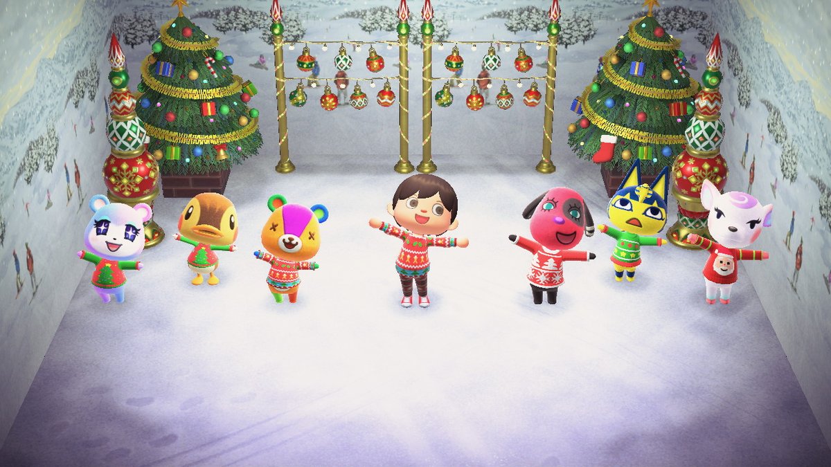December 21st: Ugly Christmas sweater party!
#AnimalCrossing #ACNHWinterChallenge #ACNH #NintendoSwitch