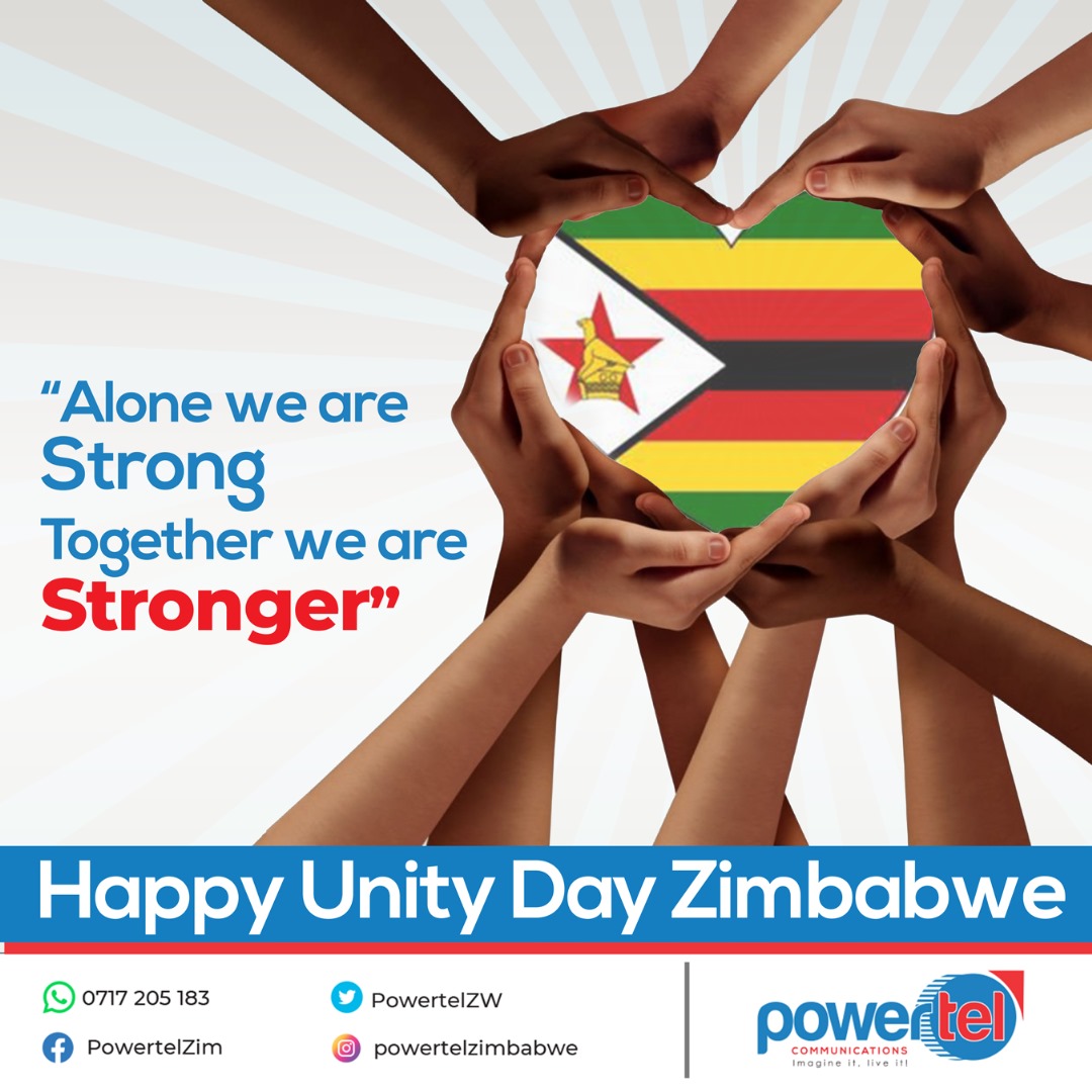 PowerTelZW's tweet image. Alone we are strong, but TOGETHER we are STRONGER! #Zimbabwe #Unityday #UnityIsOurStrength