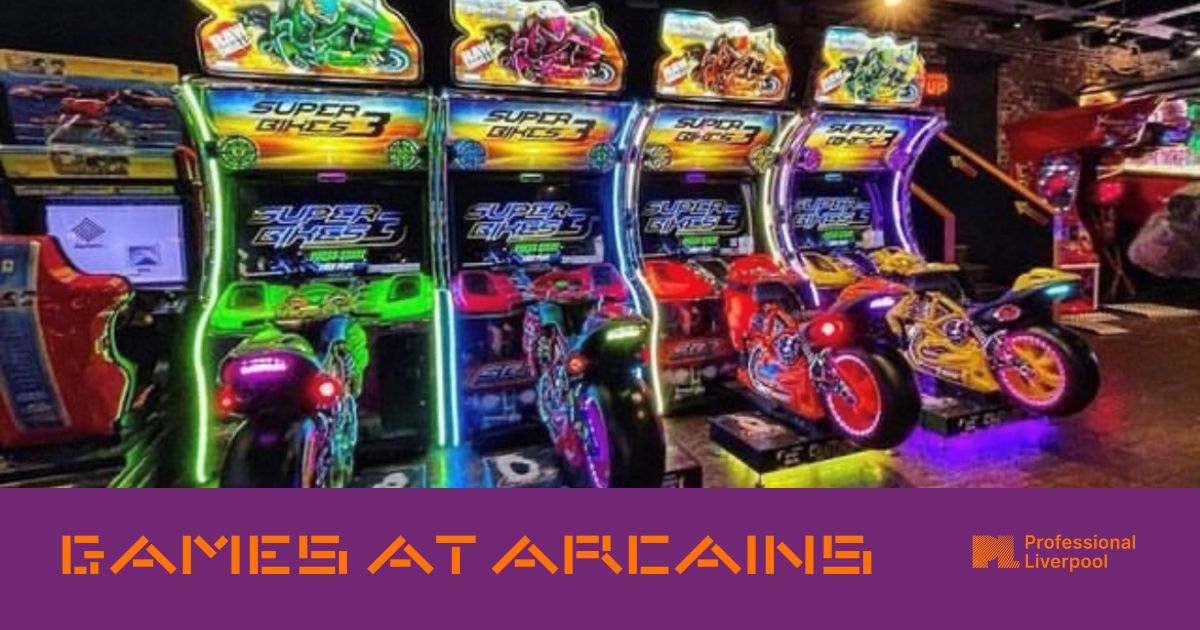 Games at Arcains 🕹️ With everything from Street Fighter to Pac-Man, this is an evening that's sure to be packed with nostalgic entertainment! @arcainslpl Tickets available here👉 buff.ly/3RPJ4gF #NetworkingLiverpool #GamesLiverpool