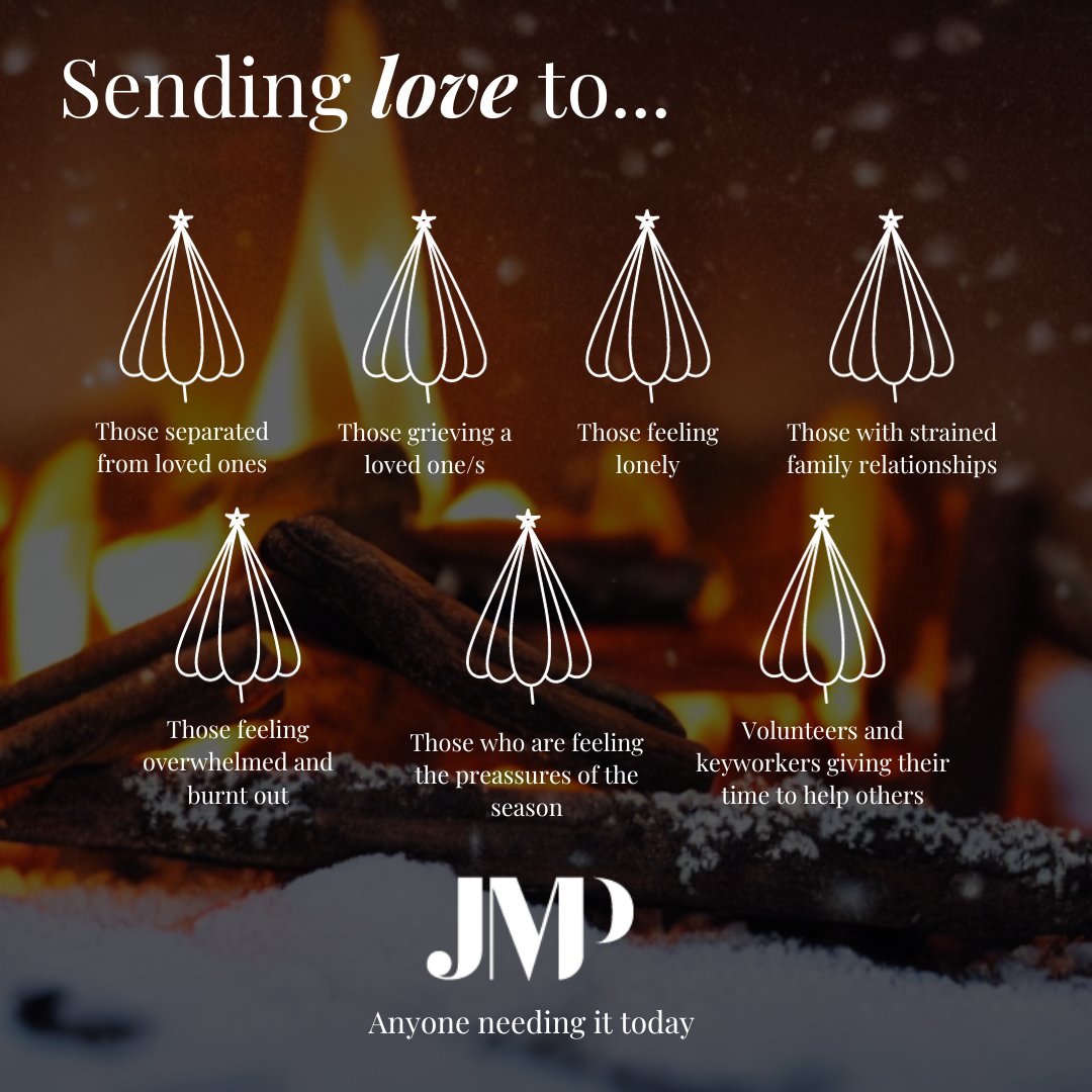 Christmas can be wonderful but also a lonely, difficult time for many. Be gentle with yourself this Christmas and don't forget to check up on those around you. Wishing you and your loved ones a season filled with joy, warmth, and unforgettable moments⭐ From all of us at JMP