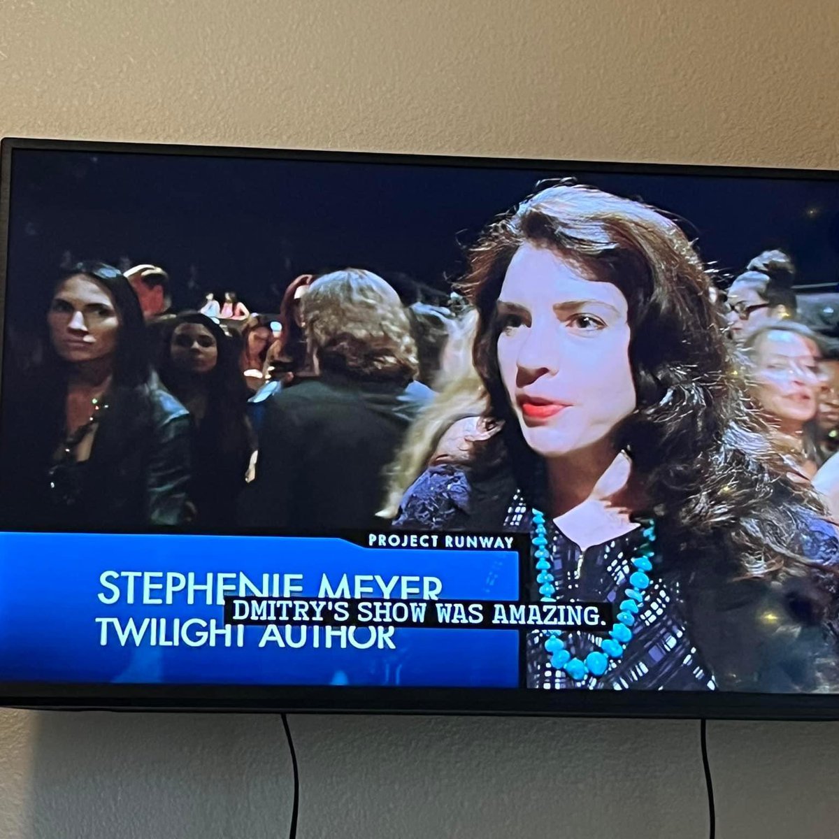 Now why is Stephenie Meyer popping up on the s10 finale of Project Runway