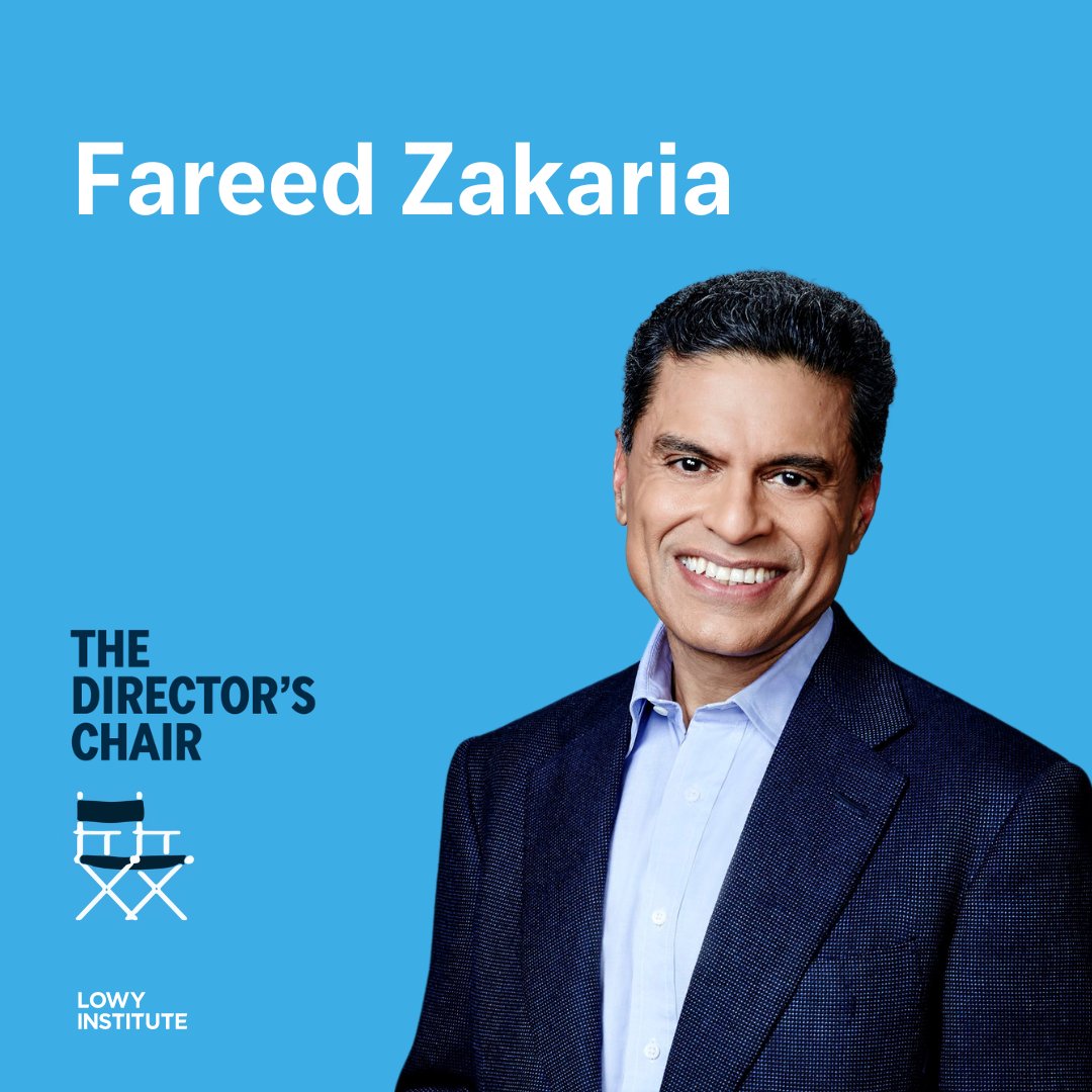 In the final episode of The Director's Chair for 2023, @mfullilove sat down with journalist and author @FareedZakaria to discuss India, China, the United States — and Henry Kissinger. lowyinstitute.org/publications/f…