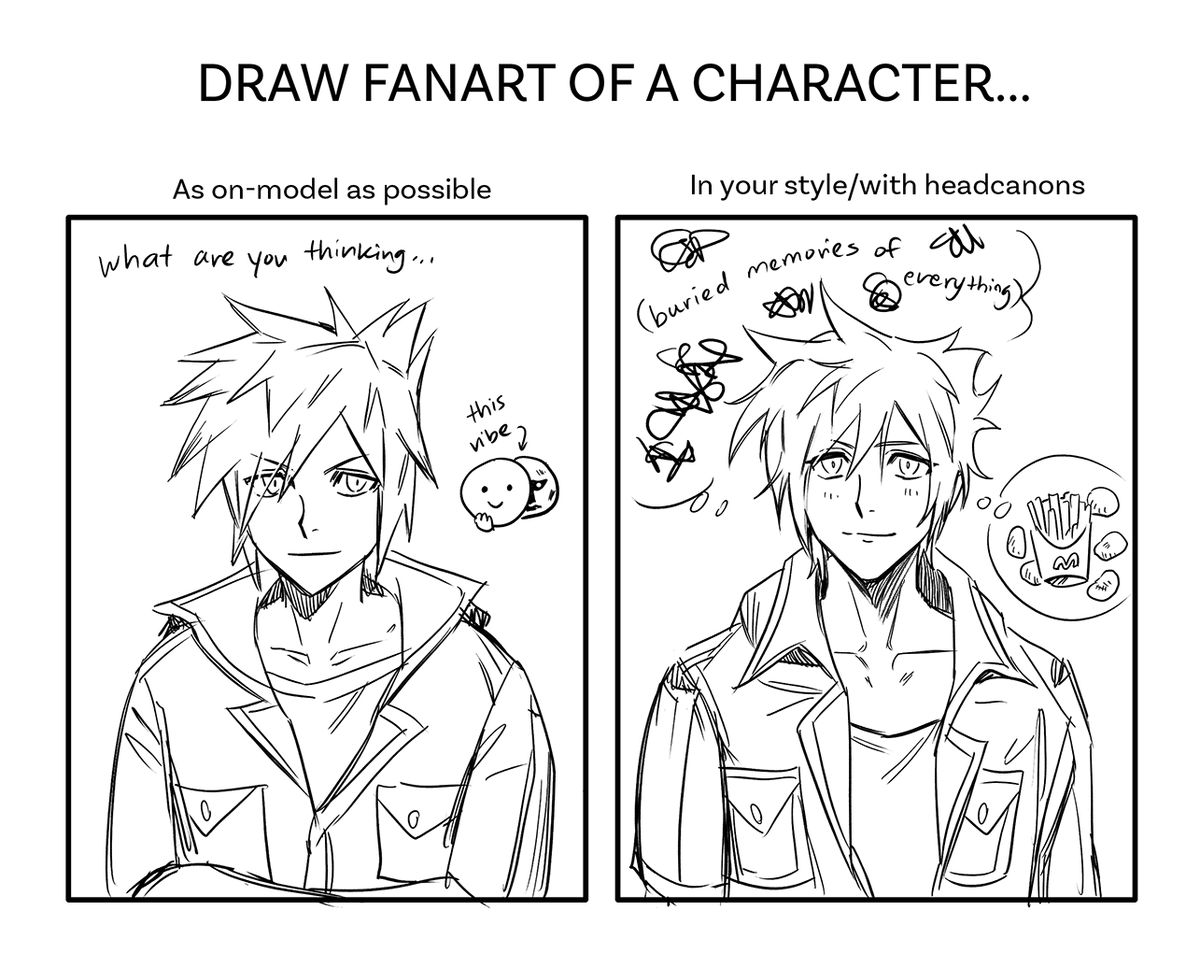 feeling not so hot about my art so I tried out a style meme for jn. yeah 