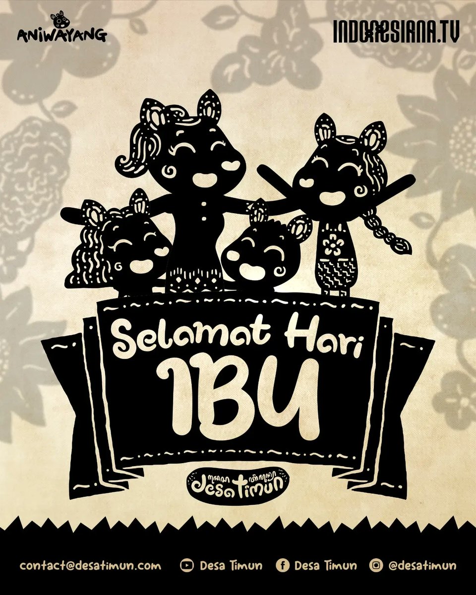 desatimun's tweet photo. Hanya memberi tak harap kembali.. Bagai sang surya menyinari dunia...

SELAMAT HARI IBU
22 DESEMBER 2023 

Ingin tahu kan segimana sayangnya Cila, Cili, Cilo pada Ibu? Nantikan kisah-kisah bersama Ibu Kancil di Desa Timun season 2, di 2024, hanya di https://t.co/FUkaNowKE6. https://t.co/KatVJn7268