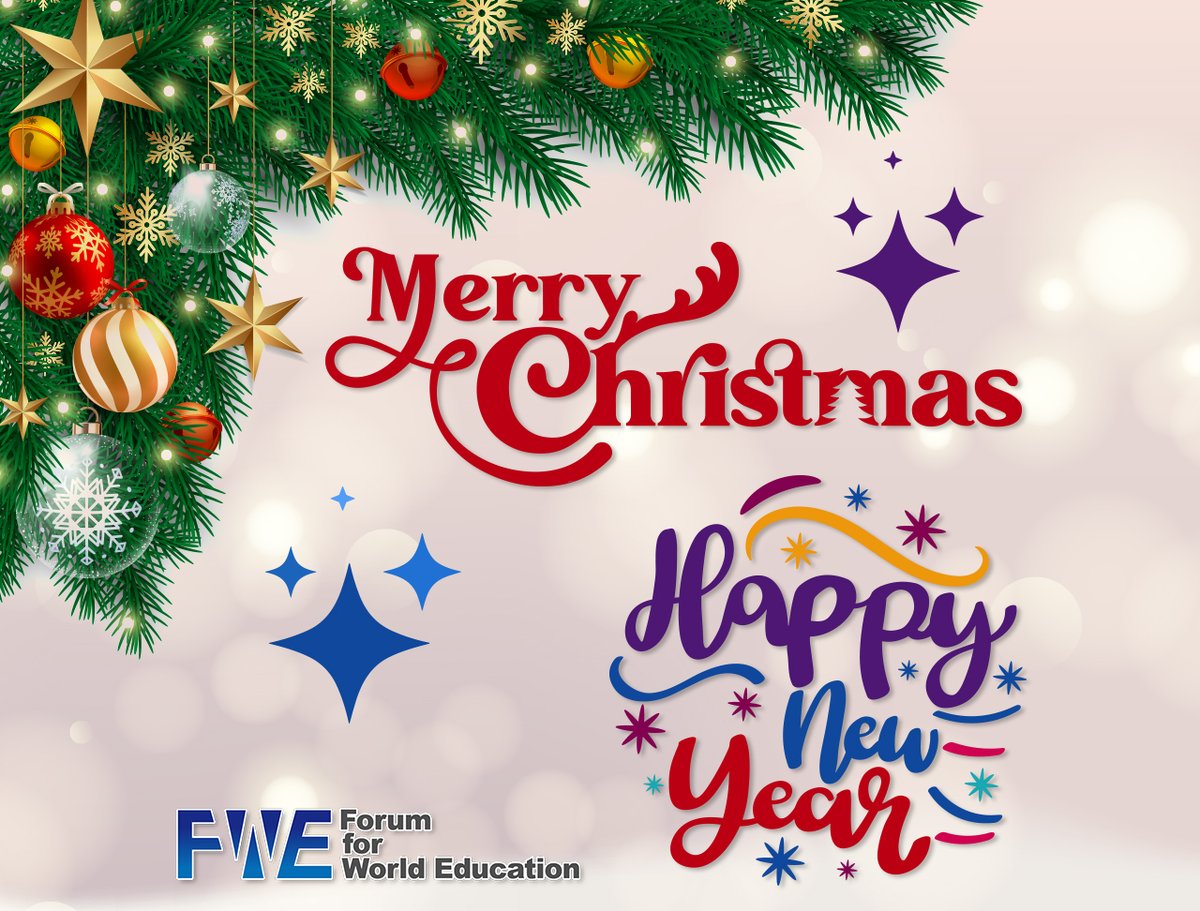 Merry Christmas and Happy New Year. We want to thank everyone for making 2023 such a great year. Also for all your support & contributions to FWE. We couldn't have done it without the support of our community. Forum For World Education looks forward to what 2024 brings!