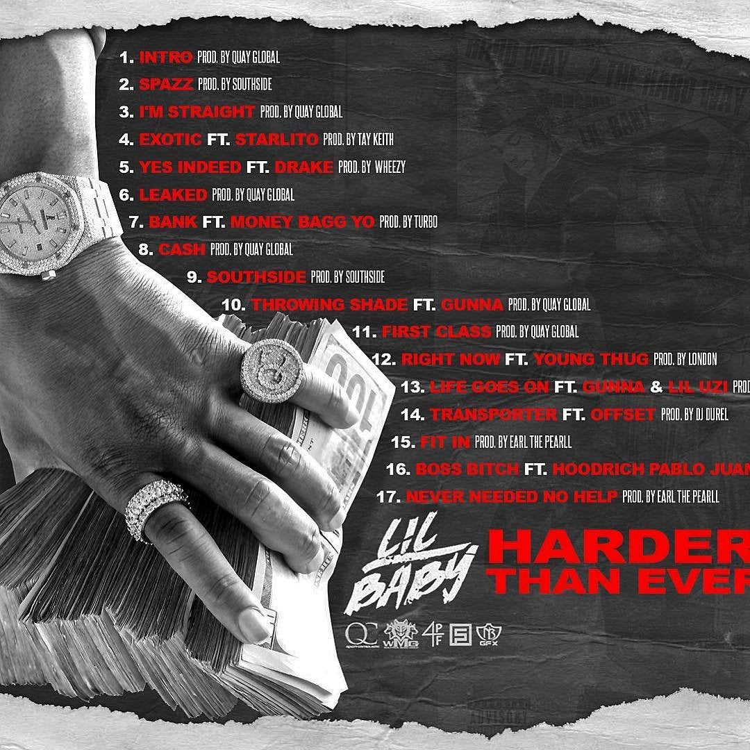 6 years ago today, Lil Baby released his debut album ‘Harder Than Ever' 🐐 What’s your favorite song on the album? 💽