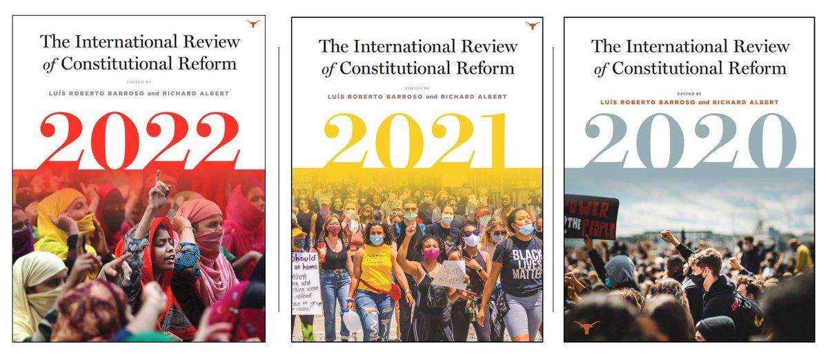 🌏 We just published the 3rd annual edition of the International Review of Constitutional Reform. 🎉

We now invite expressions of interest to contribute a country report to the 4th edition--the 2023 IRCR: utexas.qualtrics.com/jfe/form/SV_7U…

Read the 2022 IRCR here: papers.ssrn.com/sol3/papers.cf…