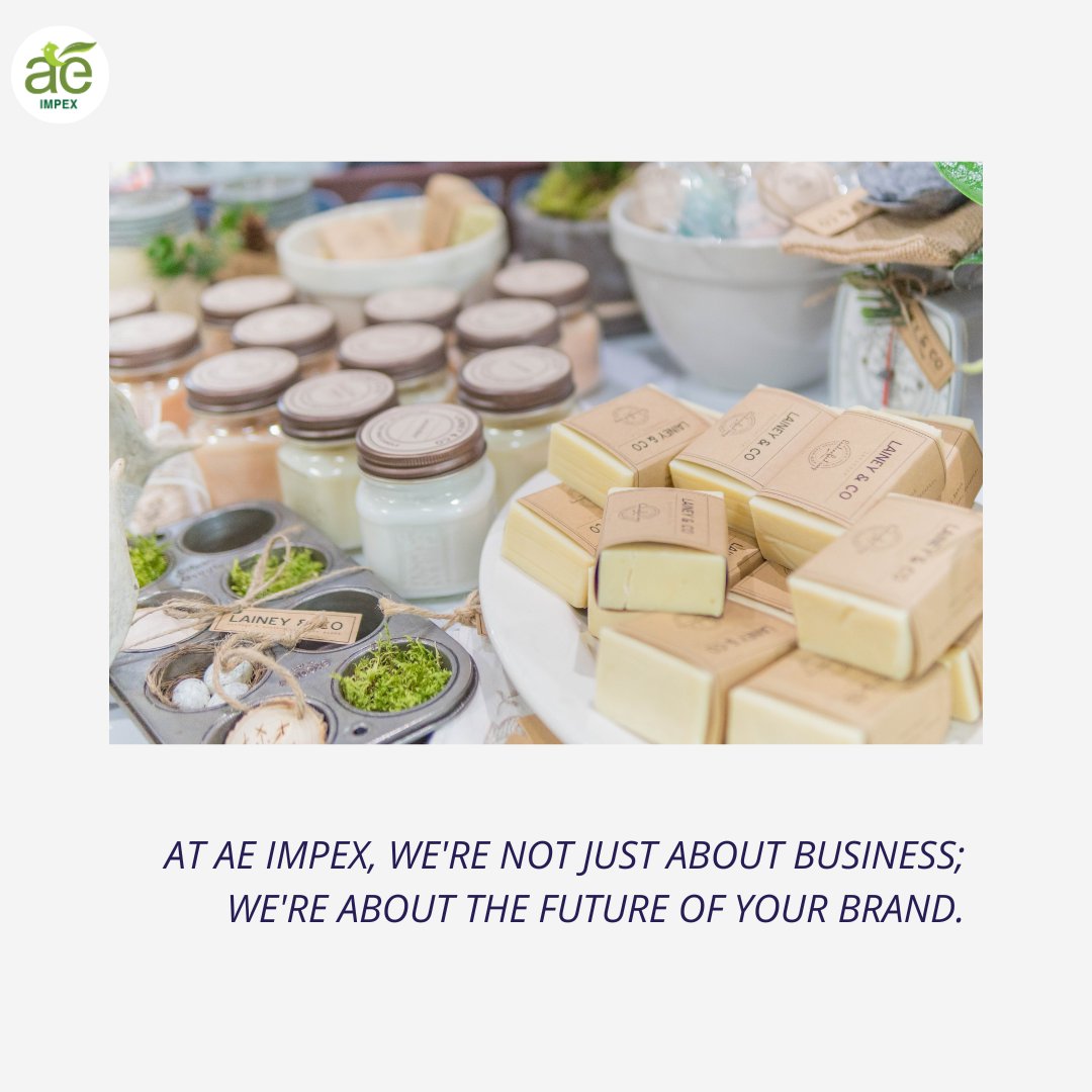 At AE Impex, we're not just about business; we're about nurturing the future of your brand. 🌱✨ 

 #AEImpex #BrandPartner
#FutureForward #BusinessGrowth #AE
#BrandSuccess #NurturingBrands
#BrandInnovation #StrategicPartnership
#ElevateYourBrand #AmazingEnterprises